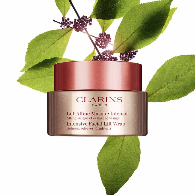 Intensive Facial Lift Wrap packshot with ingredient