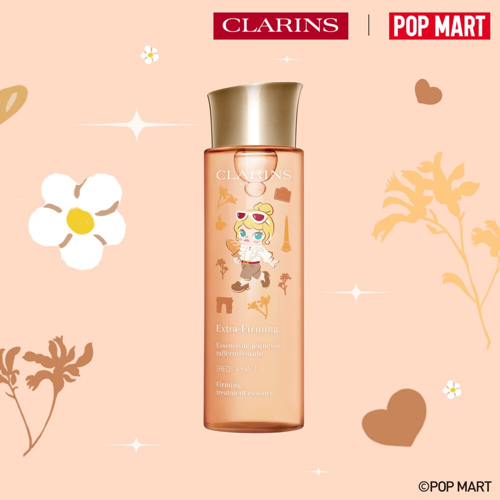 Limited edition Pop Mart anti-ageing firming lotion with hyaluronic acid effect to visibly lift and revitalise skin.