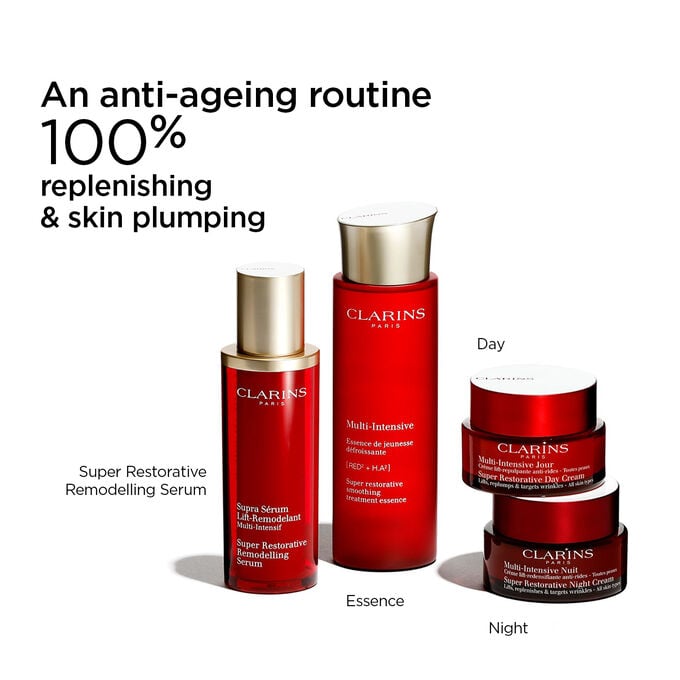 Super-Restorative anti-ageing routine with Remodelling Serum, Essence, Day and Night creams