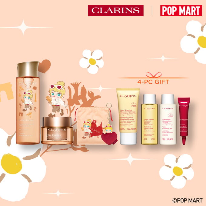 (Clarins x POP MART) Extra-Firming Treatment Essence and Cream Bundle