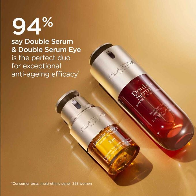 Evolution between old and new Double Serum in terms of skincare benefits.