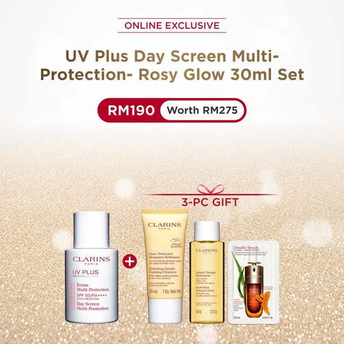 UV Plus Day Screen Multi-Protection- Rosy Glow Set