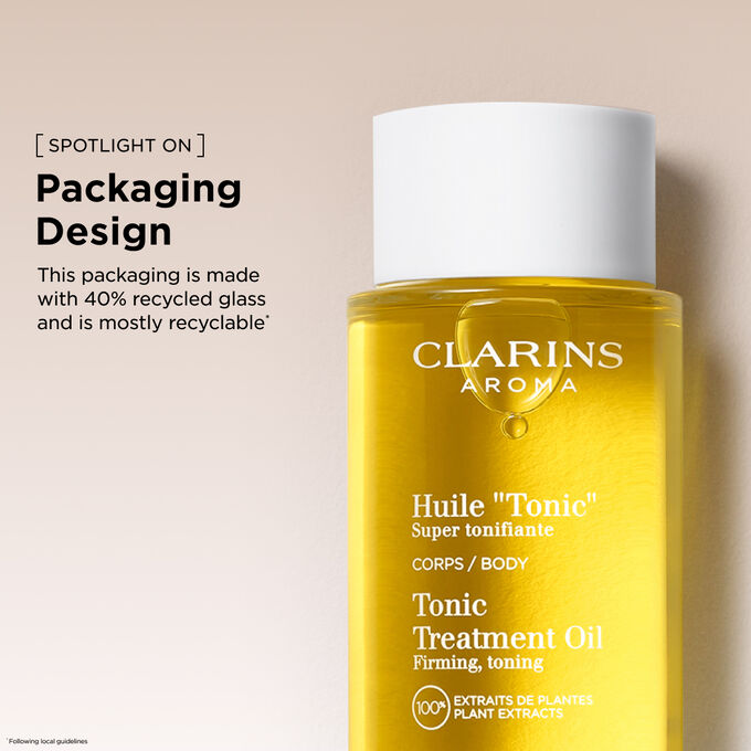 Tonic Treatment Oil close-up pack and aromatic fragrance