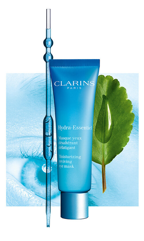 Hydra-Essentiel Moisturizing Eye Mask pack with ingredient