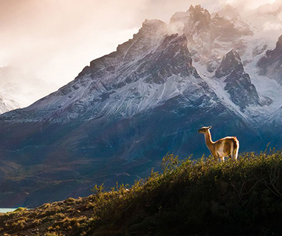 Scenic image of mountain landscape