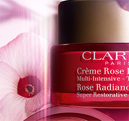 Rose Radiance Cream jar with Hibiscus Flower