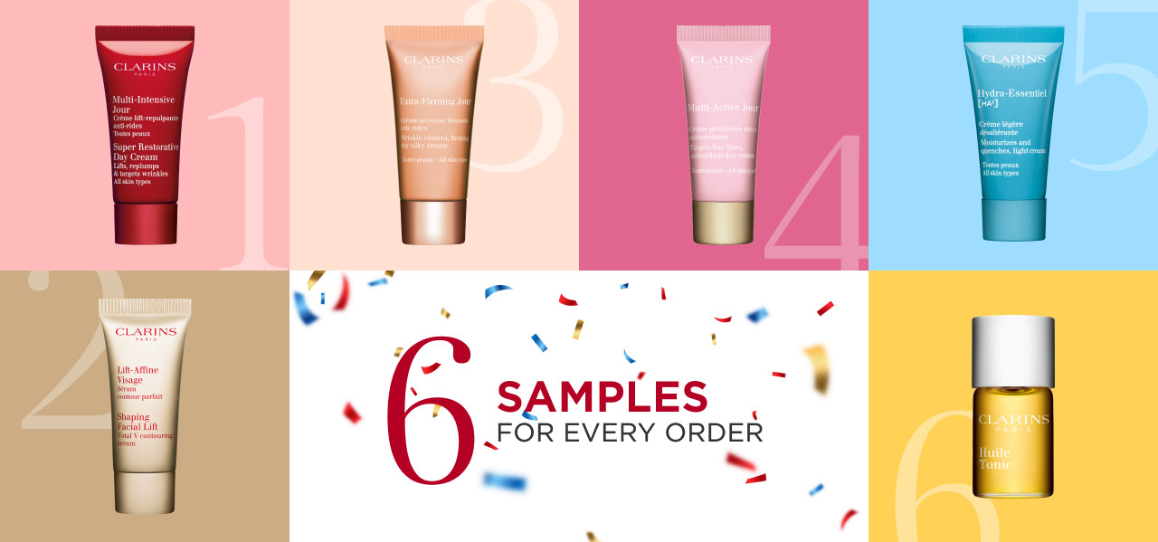 6 Free Samples With Every Order