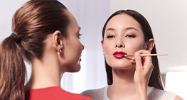 Clarins Malaysia lip and eye makeup shades try-on