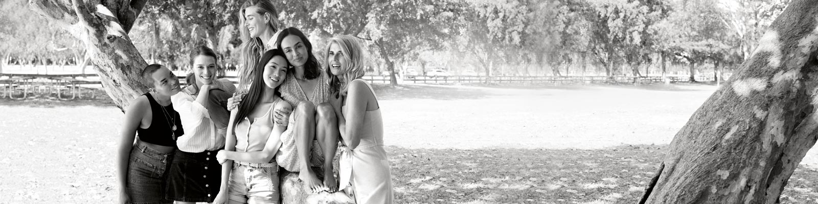 Family sisters hugging each other