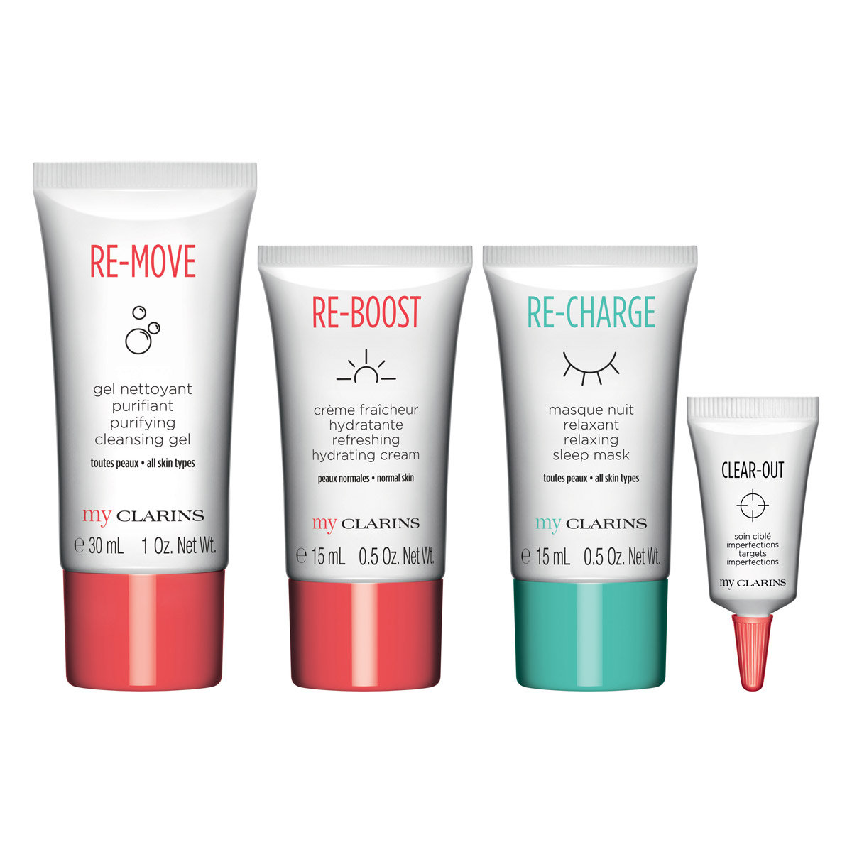 My Clarins Starter Kit TravelSized Natural Skincare Kit (Limited