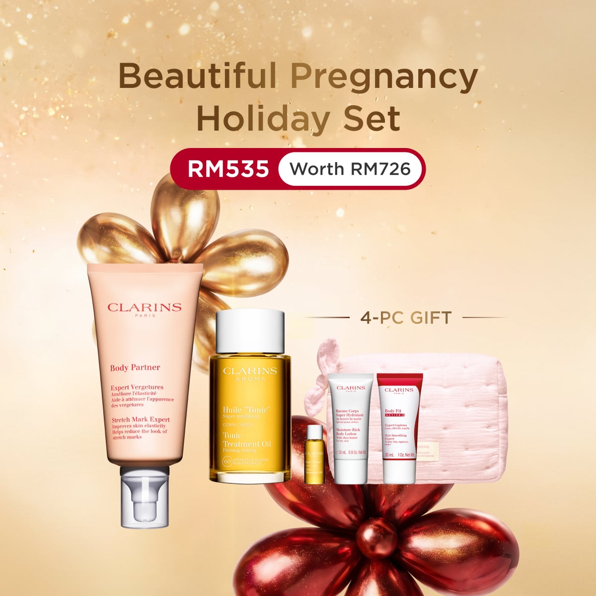 Beautiful Pregnancy Holiday Set